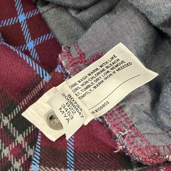 Duluth Trading Company Mens Flannel Shirt Plaid Long Sleeve Button Up 3XL Pocket - Picture 11 of 13